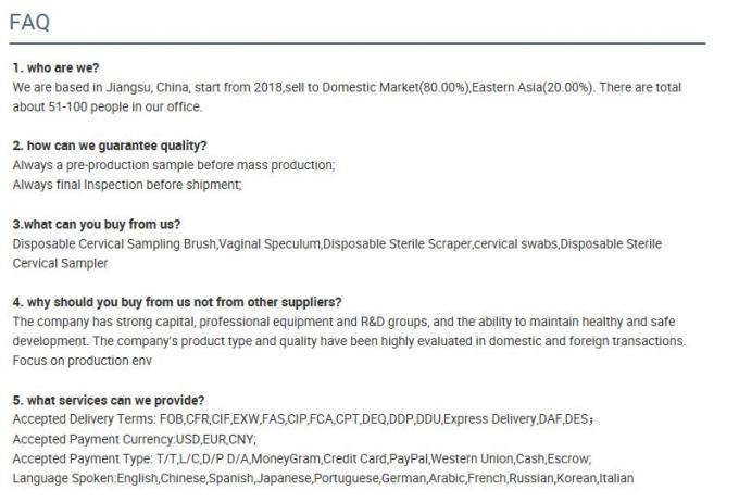 Sammlungswegwerfputzlappen des heißen Verkaufs CER-ISO-Zertifikats 8205 steriler nasaler